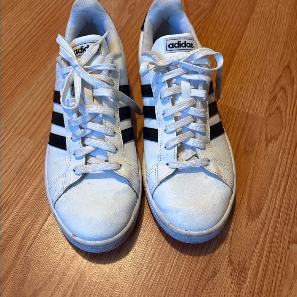 Adidas Men's Classic White and Black Sneakers